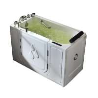 Old or disabled people and handicapped people walk in bathtub big size hot tub with door