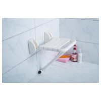 Non-slip XH51-20-1 Plastic Bathtub Wall-mounted Seat White Safe Bath Chair for the Elderly