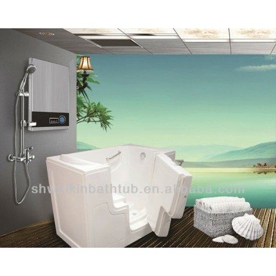 Wheelchair accessible bathtub with outward opening door tub for disabled people T3052