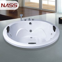 nice one piece oval shape simple round bath tub cheap round massage bathtub spa whirlpool tub for 2 people