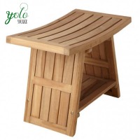 100% Deluxe Waterproof Bamboo  Chair seat , Shower Bench, Wooden Spa Bath Stool For Indoor and Outdoor Using